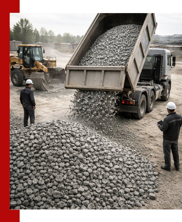 Доставка гранитного щебня фракции 20-40 в Саратове