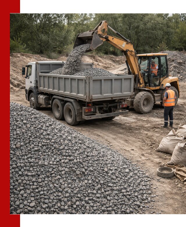 Доставка гравийного щебня в Саратове оптом и в розницу
