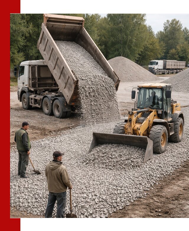 Купить гравийный щебень фракция 20-40 в Саратове с доставкой