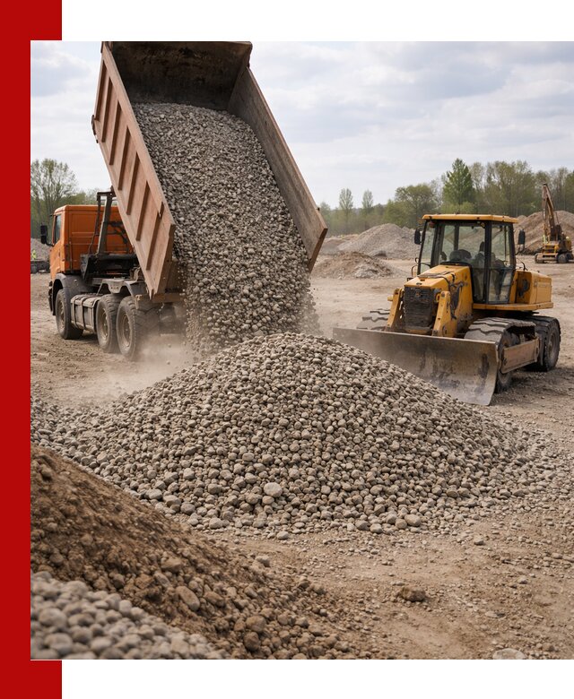 Доставка гравийного щебня фракции 40-70 в Саратове