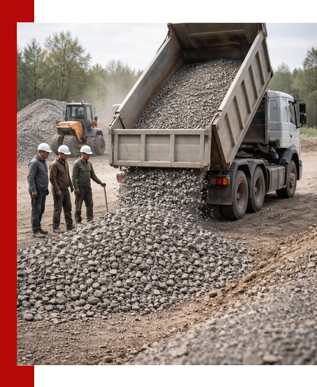 Доставка гравийного щебня фракции 70-120 в Саратове