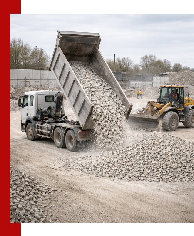 Доставка и продажа известнякового щебня в Саратове