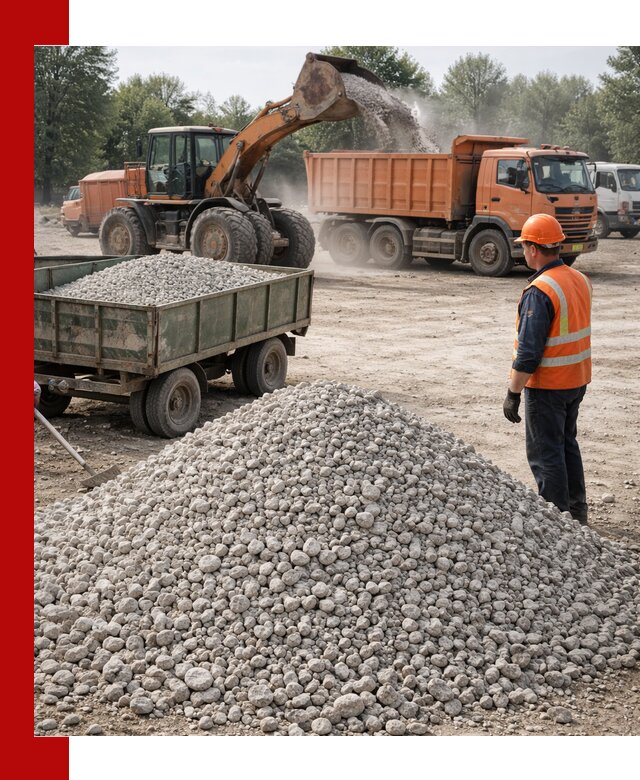 Доставка известнякового щебня фракция 20–40 в Саратове