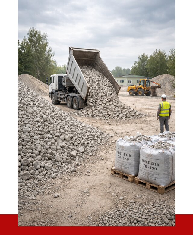 Известняковый щебень фракция 70-150 в Саратове от 1279 р. | ПРОНЕРУДСрт