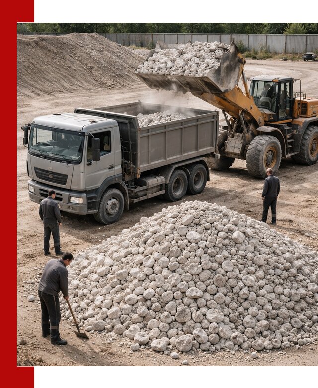 Известняковый щебень фракция 70–150 с доставкой в Саратове