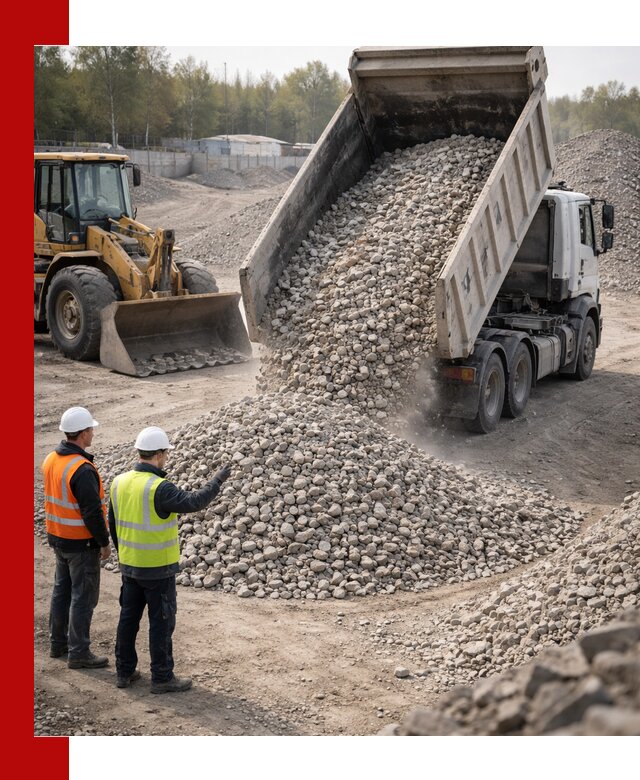 Вторичный щебень фракция 40–70 доставка в Саратове