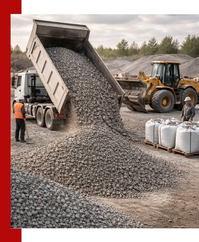 Бетонный щебень фракция 5–20 с доставкой в Саратове