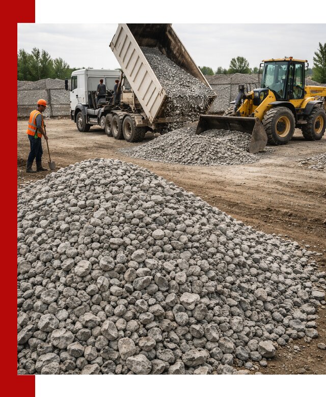 Доставка бетонного щебня фракции 40-70 в Саратове