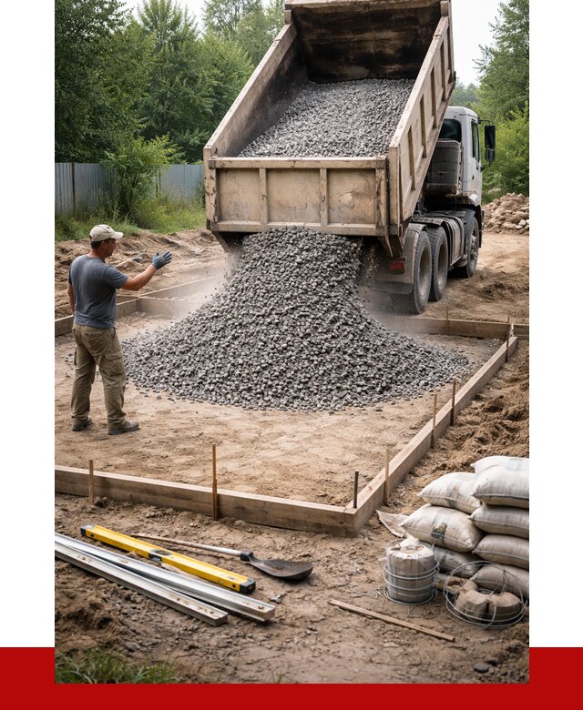 Купить щебень для фундамента в Саратове от 4605 р. | ПРОНЕРУДСрт