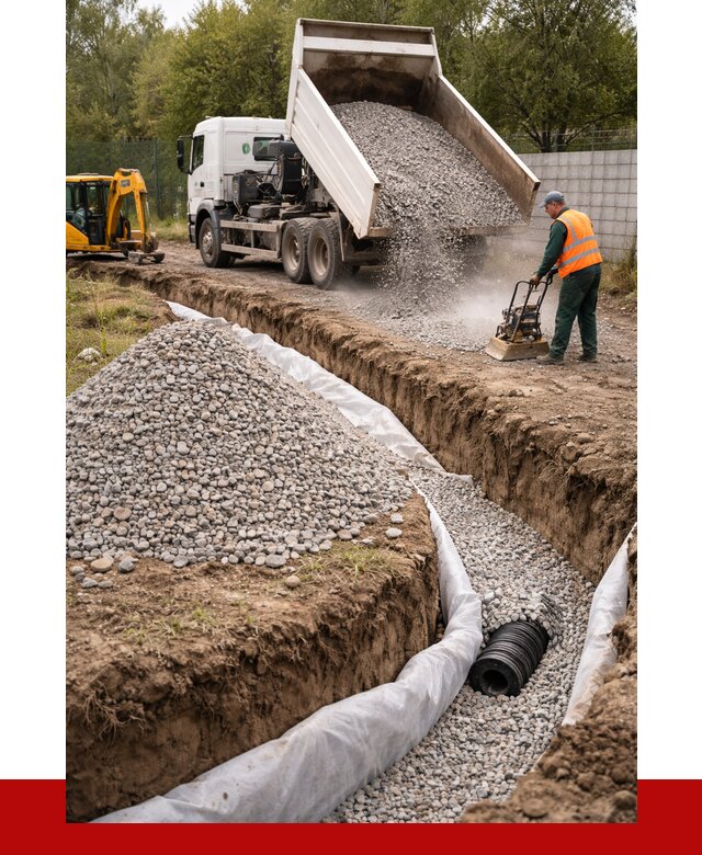 Щебень для дренажа в Саратове от 1893 р., ПРОНЕРУДСрт доставка