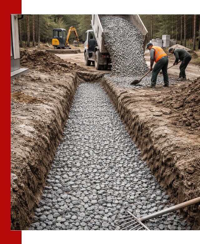 Щебень для дренажа с доставкой в Саратове высокого качества