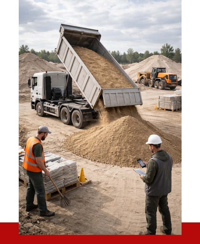Карьерный песок с доставкой в Саратове от 3684 р. ПРОНЕРУДСрт