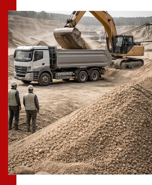 Карьерный крупнозернистый песок с доставкой в Саратове