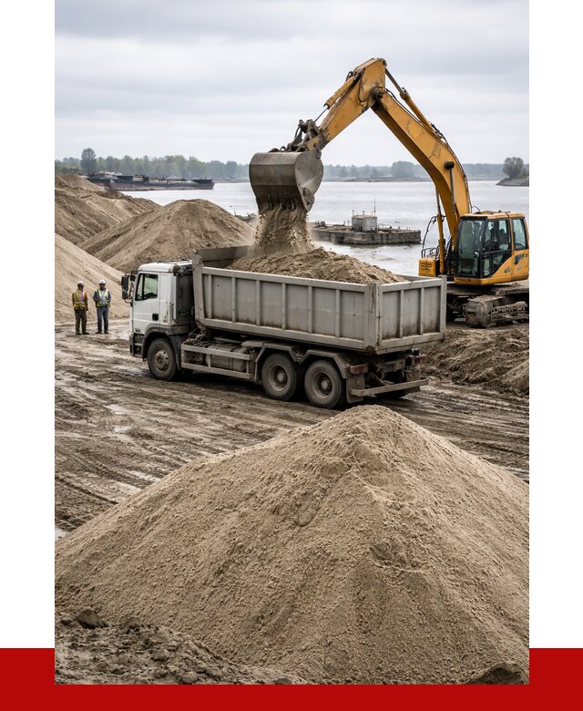 Купить речной песок навалом в Саратове от 1842 р., ПРОНЕРУДСрт