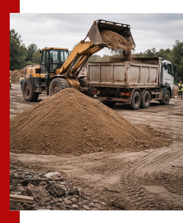 Доставка речного песка навалом в Саратове быстро и выгодно