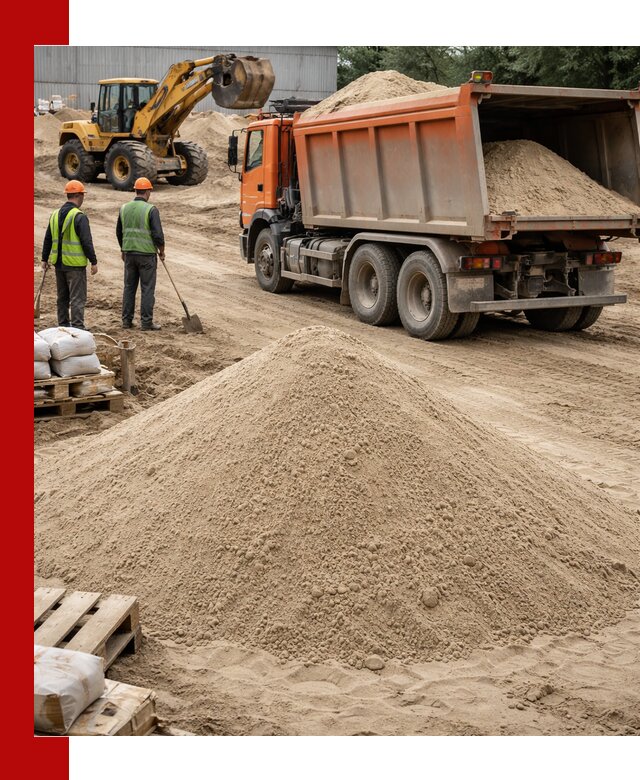 Доставка и продажа мытого речного песка в Саратове