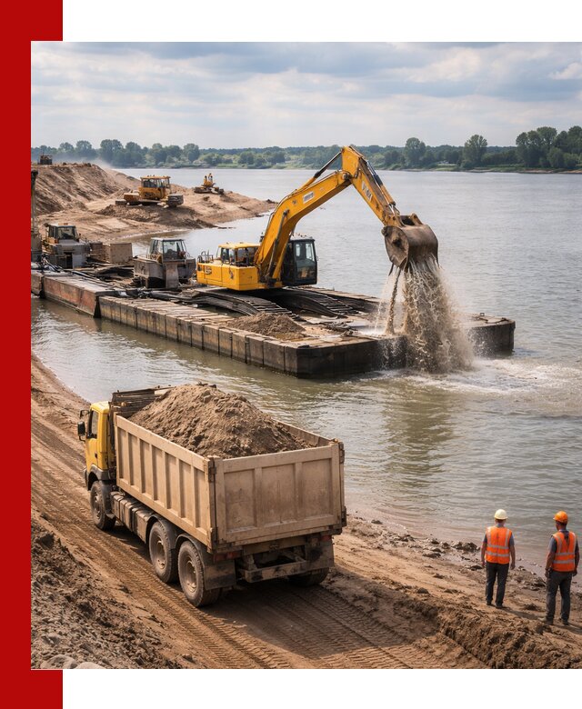 Намывной песок с доставкой в Саратове оптом и в розницу