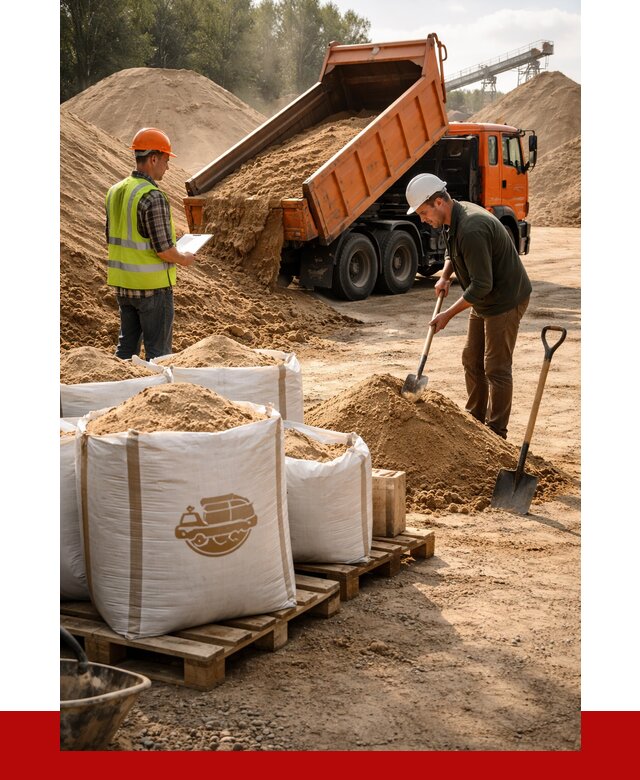 Строительный песок в Саратове от 2251 р. с доставкой, ПРОНЕРУДСрт