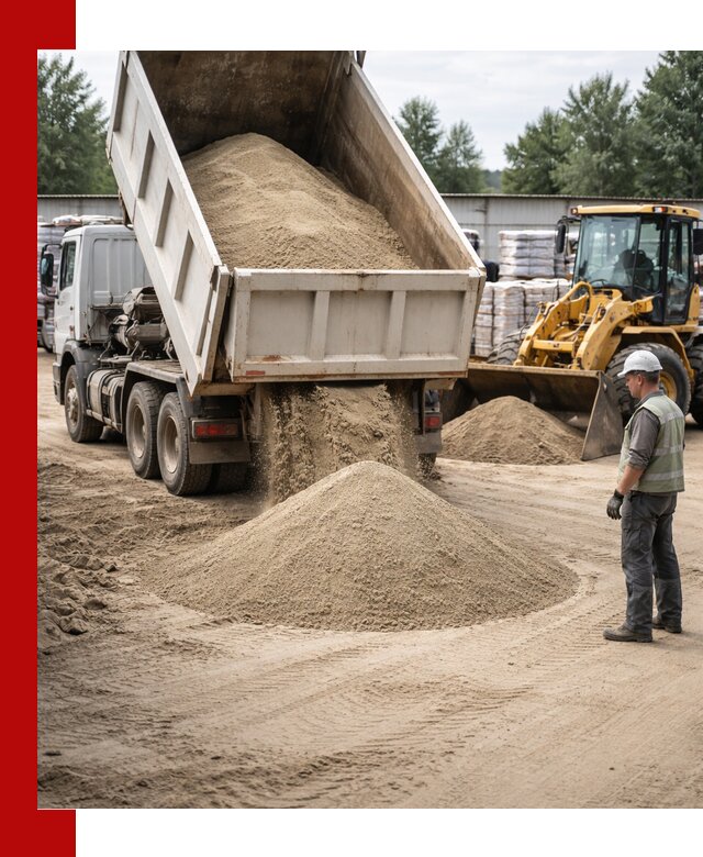 Поставка и доставка песка для бетона в Саратове