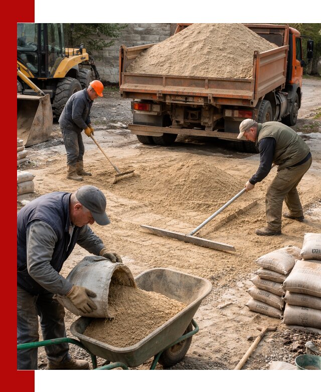 Поставка песка для стяжки в Саратове с быстрой доставкой
