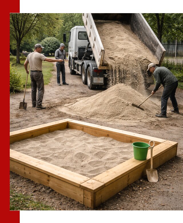 Песок для песочницы с доставкой в Саратове недорого и чистый