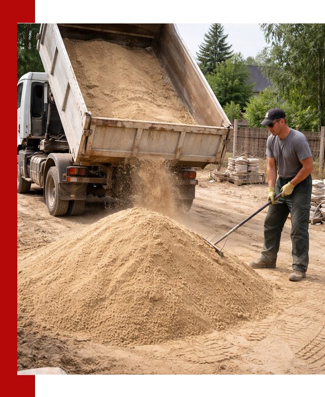 Доставка сухого песка самосвалами в Саратове