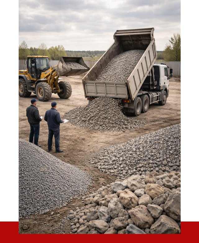 Гравий и камень с доставкой в Саратове от 4298 р. - ПРОНЕРУДСрт