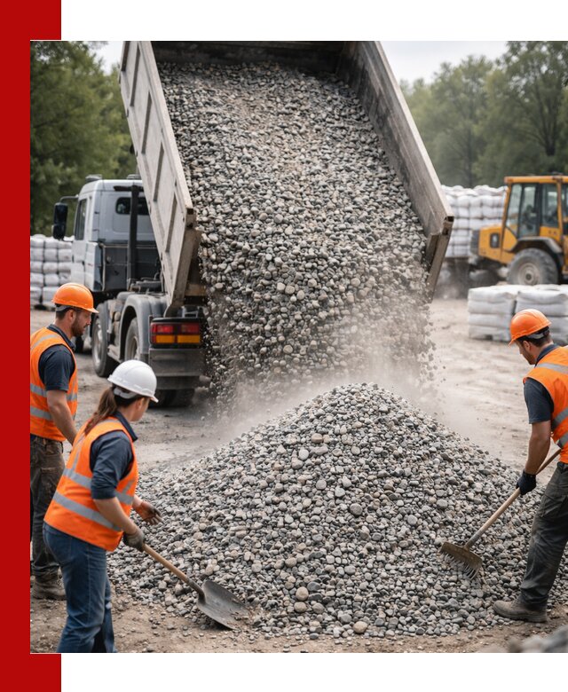 Доставка гравия и камня в Саратове оптом и в розницу