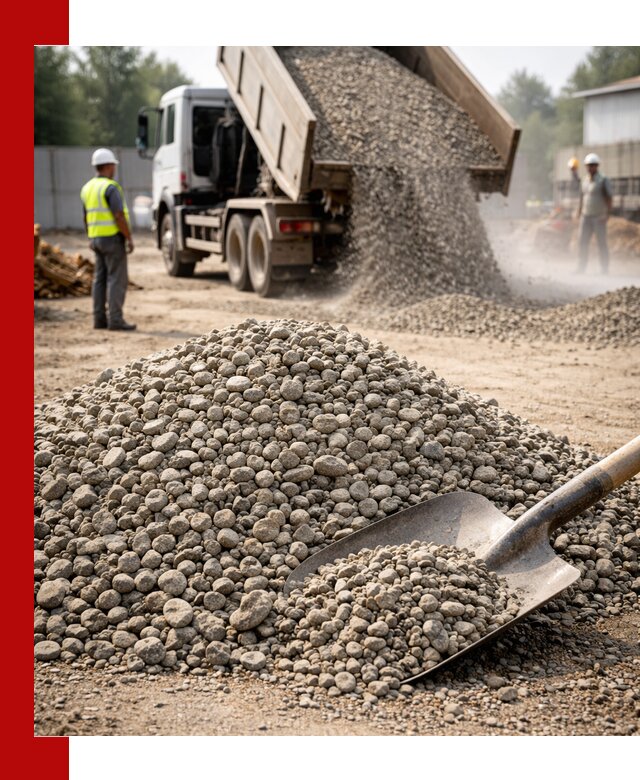 Доставка гравия фракции 20-40 в Саратове с самосвалами