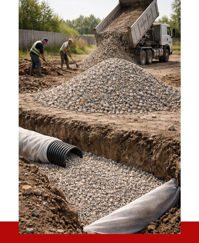 Гравий для дренажа в Саратове от 2251 р., доставка ПРОНЕРУДСрт