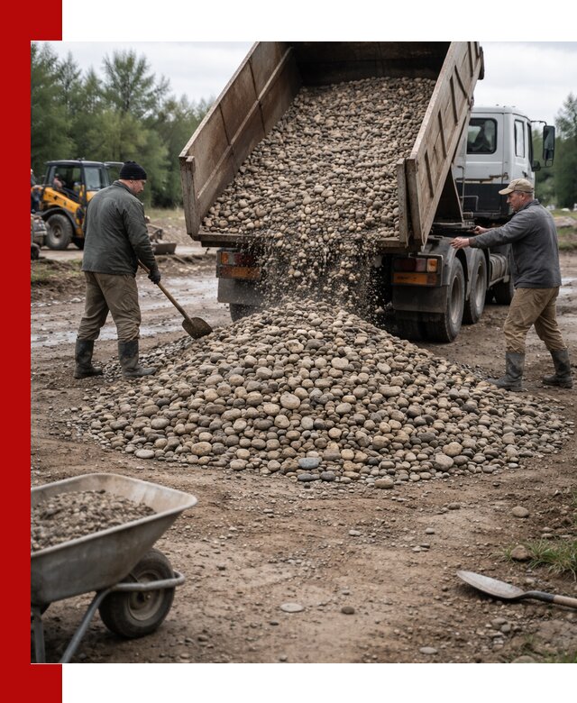 Доставка гальки речной оптом и в розницу в Саратове
