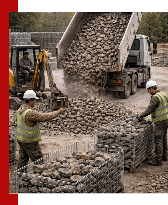 Камень для габионов фракция 100–201 в Саратове