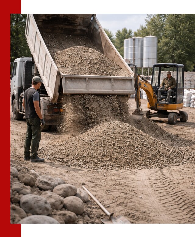 Доставка ПГС С3 в Саратове самосвалами и миксерами