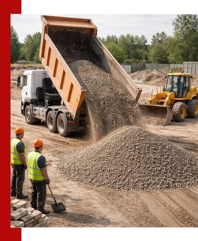 Доставка щебёночно-песчаной смеси ЩПС С7 в Саратове