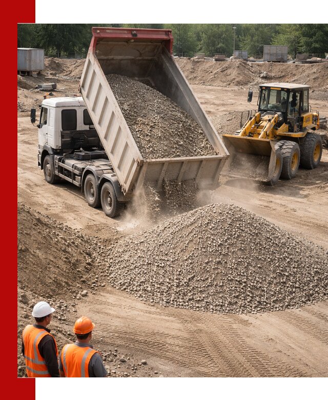 Щебень с песком (ЩГПС С2) с доставкой в Саратове
