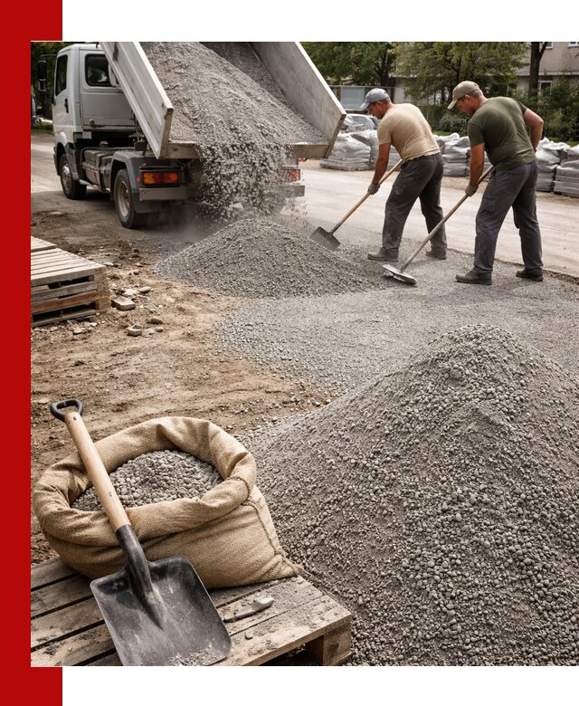 Отсев для тротуарной плитки в Саратове — доставка и укладка