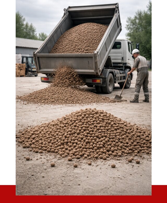 Керамзит с доставкой в Саратове от 4298 р. за м3 | ПРОНЕРУДСрт
