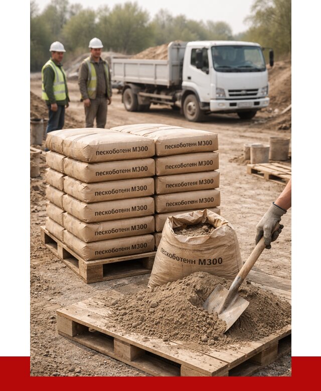 Пескобетон М300 в Саратове с доставкой от 4758 р. за куб | ПРОНЕРУДСрт