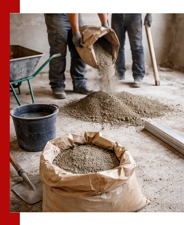 Доставка сухой смеси для стяжки в Саратове