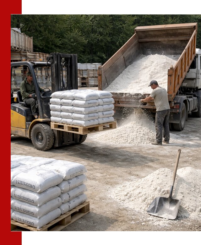 Доставка строительной извести оптом и в розницу в Саратове