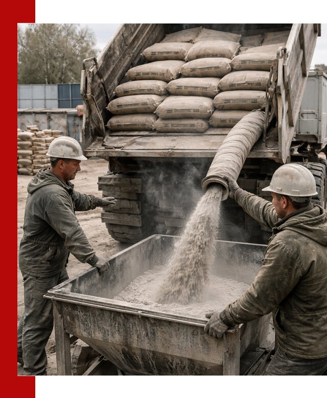 Доставка цемента М400 в Саратове оптом и в розницу