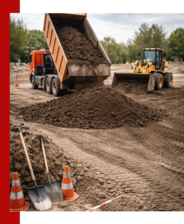 Поставка и доставка планировочного грунта в Саратове