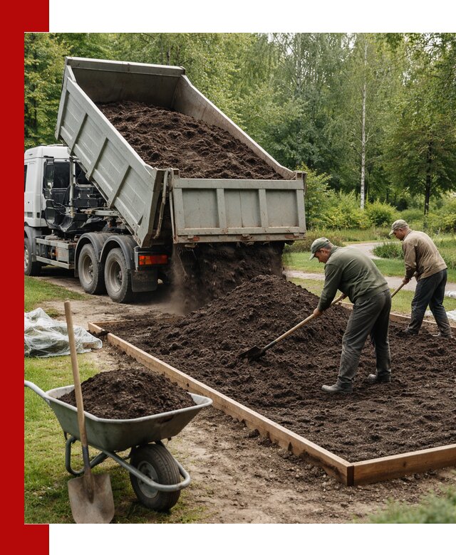 Доставка грунта для озеленения и благоустройства в Саратове