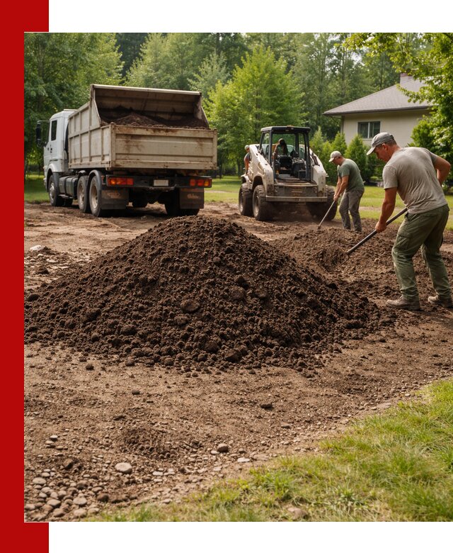 Доставка и укладка грунта для газона в Саратове