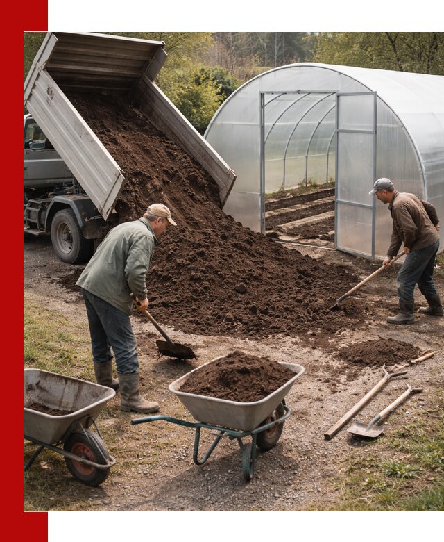 Грунт для теплицы с доставкой в Саратове — плодородный субстрат под растения