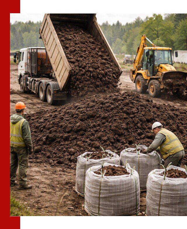 Доставка нейтрального торфа в Саратове оптом и в розницу