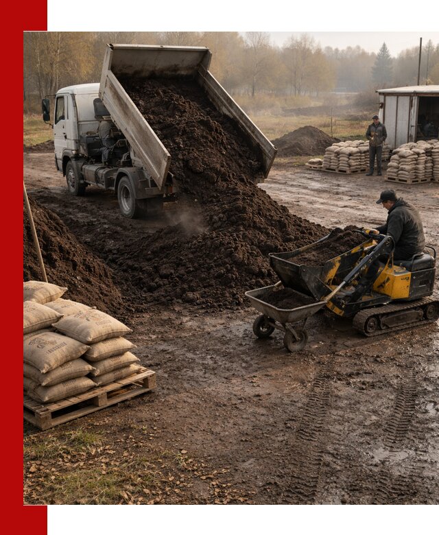 Кислый торф в доставке по выгодным ценам в Саратове