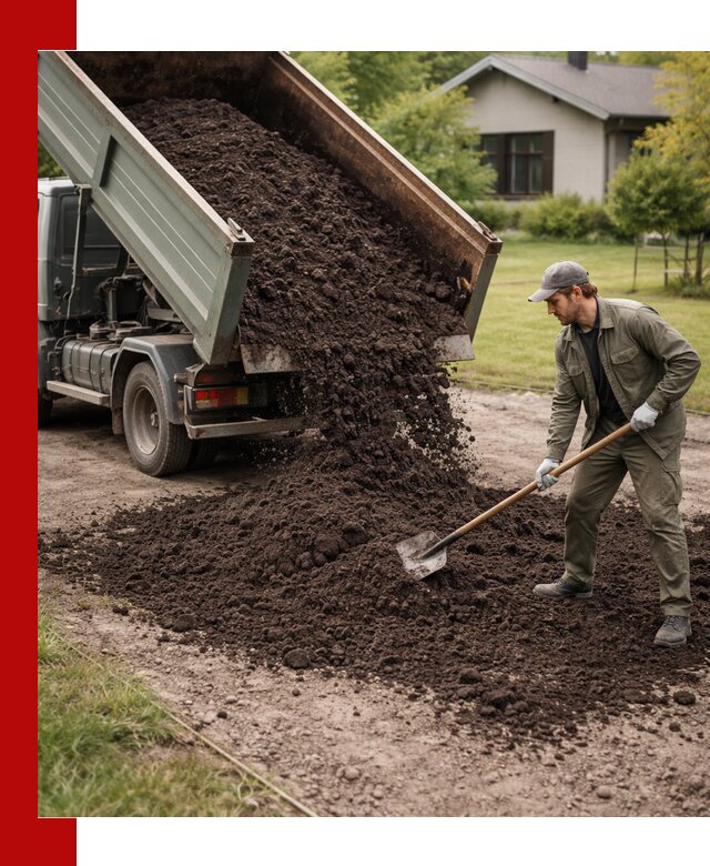 Чернозем для газона с доставкой в Саратове быстро и качественно