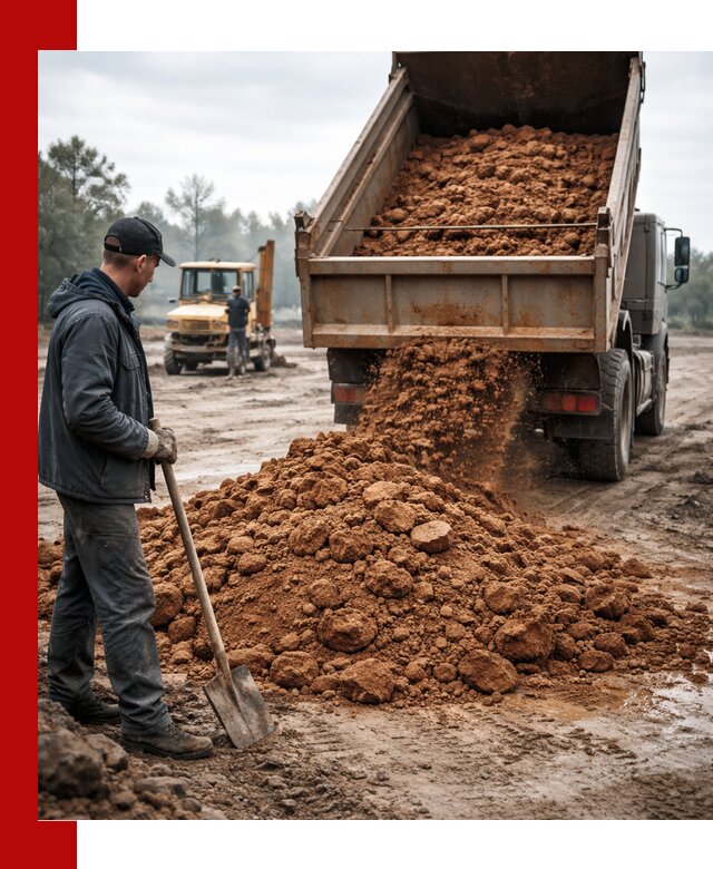 Глина для засыпки в Саратове с доставкой самосвалами