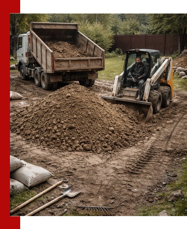 Суглинок для планировки участков в Саратове с доставкой и выгрузкой